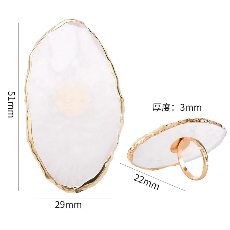 1PC round Resin Agate Stone Nail Art Palette False Nail Tips Mixing Color Drawing Pallet Gel Polish Display Shelf Manicure Tool