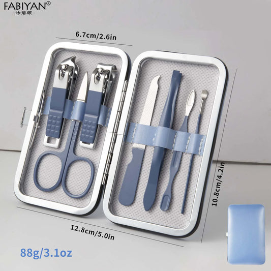 7/10/12/18Pcs Manicure Set Fingernail and Toenail Cutters for Men Dead Skin Plier Stainless Steel Nail Cutter Pedicure Tools Set
