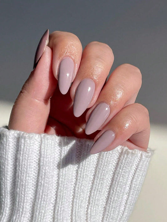 Transform Your Nails With, 24Pcs Almond Presson Nails , Fit Perfectly& Medium Length Design Acrylic Fake Nails, Contain 1Pc Jelly Glue and 1Pc Nail File, Suitable for Ladies and Girls Daily Work Party Use