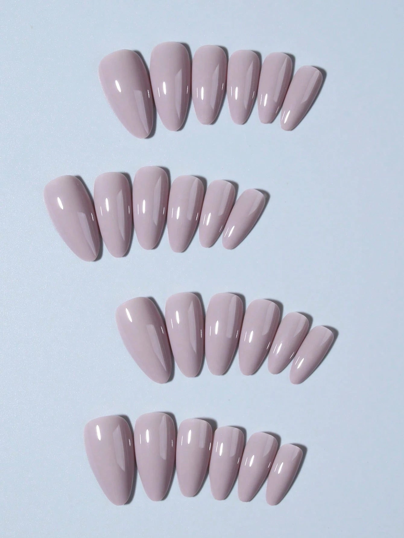 Transform Your Nails With, 24Pcs Almond Presson Nails , Fit Perfectly& Medium Length Design Acrylic Fake Nails, Contain 1Pc Jelly Glue and 1Pc Nail File, Suitable for Ladies and Girls Daily Work Party Use