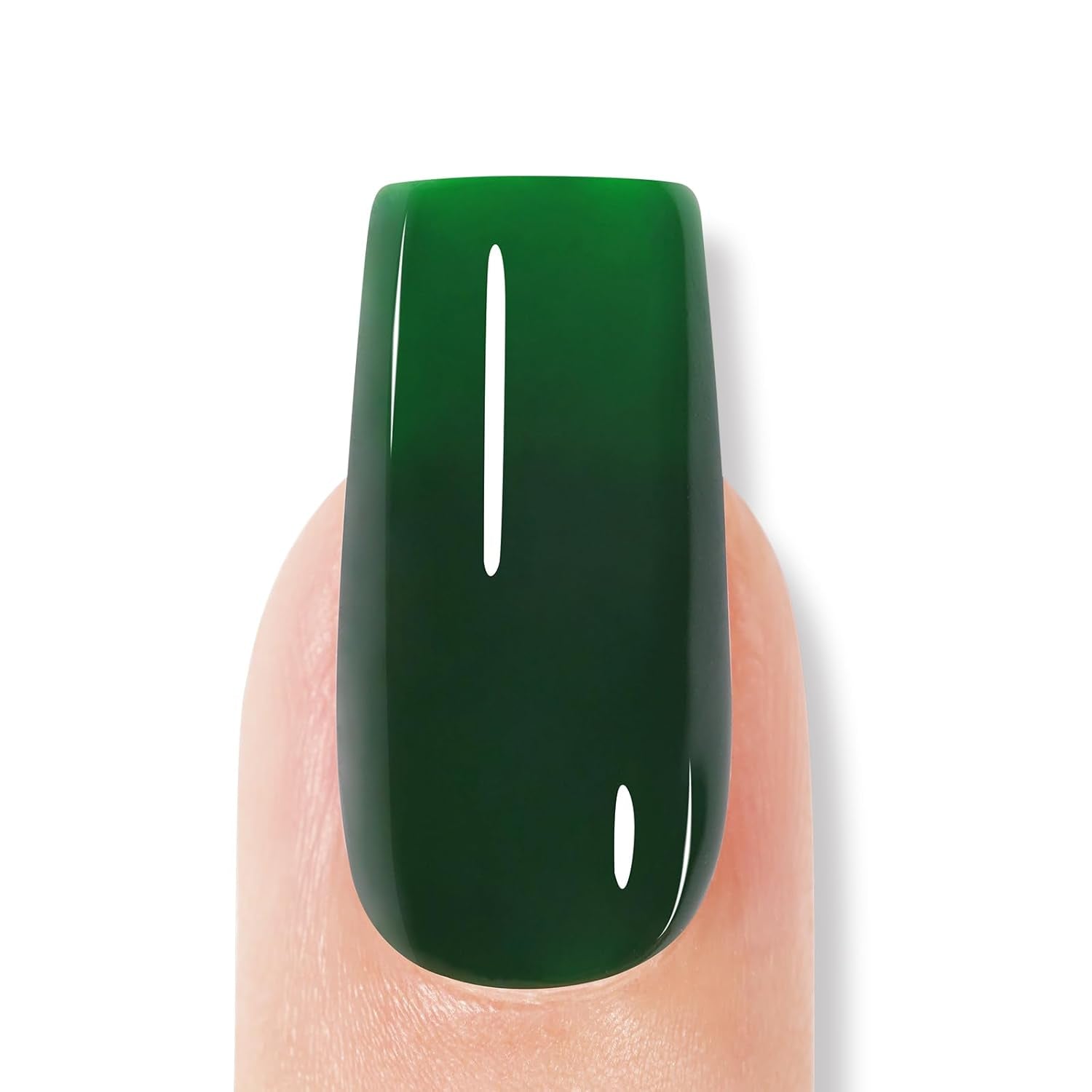 Green Gel Nail Polish Dark Emerald Gel Polish Forest Opaque Gels Polish Winter Color Lake Green Gels Nail Polish Soak off U V Nail Salon 0.51 Fl Oz/Gf09