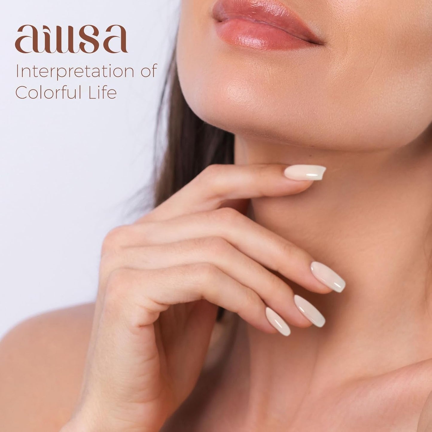 off White Gel Nail Polish Nude White Jelly Gels Nail Polish Light Color Translucent Soak off U V Polish Beige Natural Gel Polish for Nail Art Manicure DIY at Home 0.51 Fl Oz /GB47