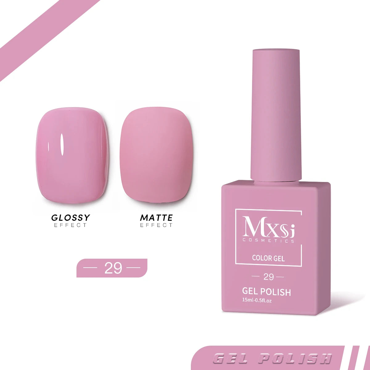 Mxsi 15Ml Gel Nail Polish Neon Brown Royal Blue Red Green Pastal Nude Nail Art Varnish Gel Lacquer Top Coat UV Gel Nail Not Set