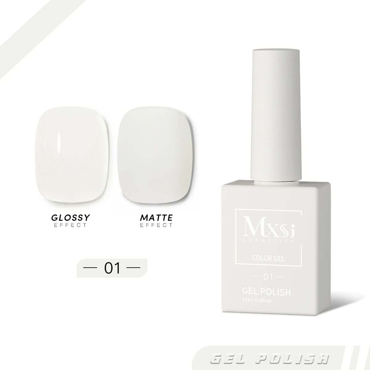 Mxsi 15Ml Gel Nail Polish Neon Brown Royal Blue Red Green Pastal Nude Nail Art Varnish Gel Lacquer Top Coat UV Gel Nail Not Set