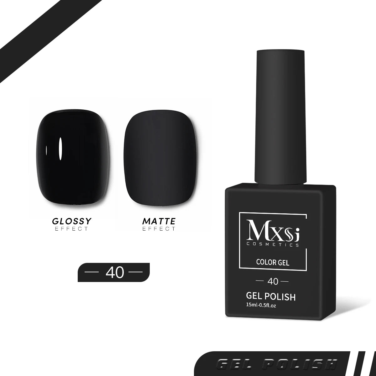 Mxsi 15Ml Gel Nail Polish Neon Brown Royal Blue Red Green Pastal Nude Nail Art Varnish Gel Lacquer Top Coat UV Gel Nail Not Set