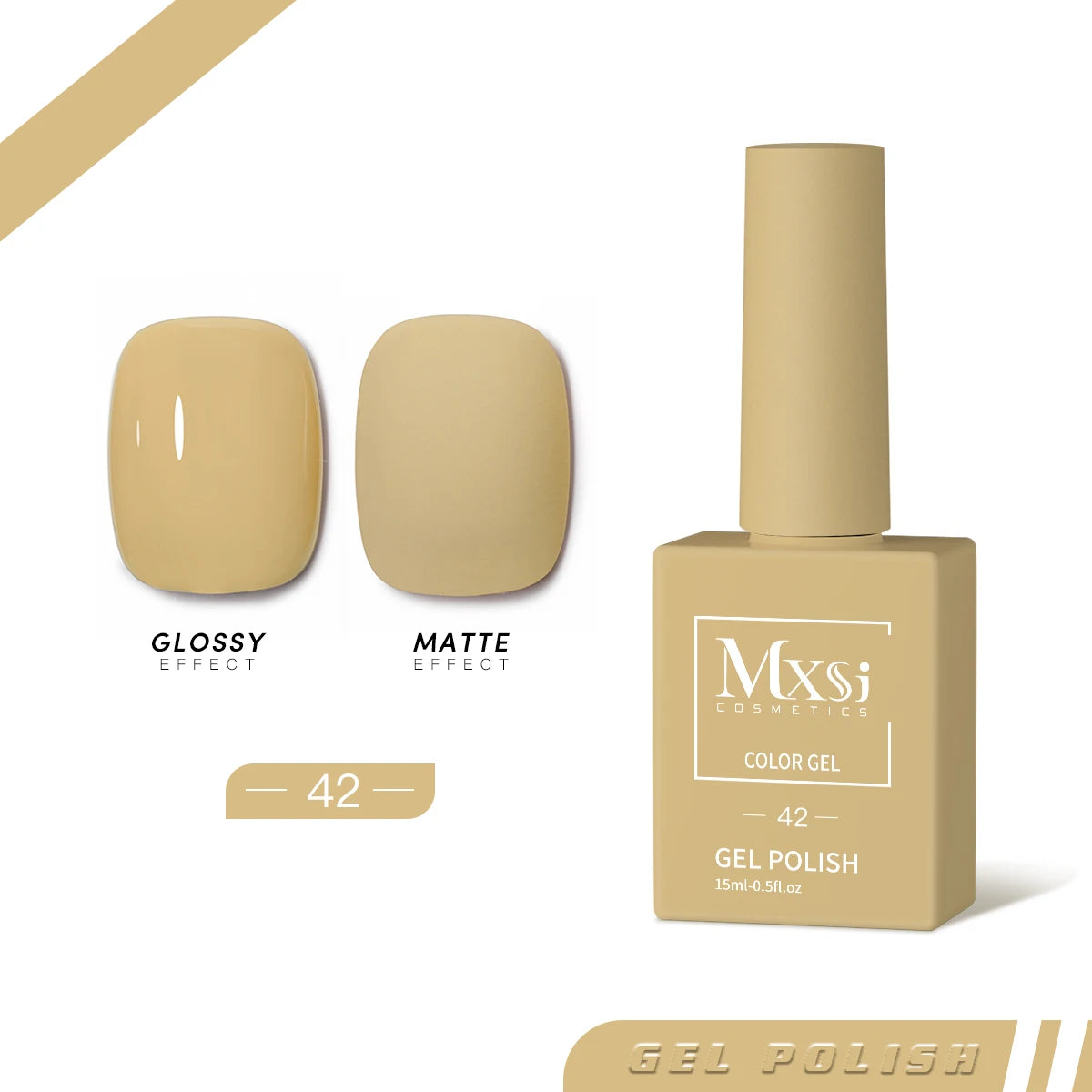 Mxsi 15Ml Gel Nail Polish Neon Brown Royal Blue Red Green Pastal Nude Nail Art Varnish Gel Lacquer Top Coat UV Gel Nail Not Set