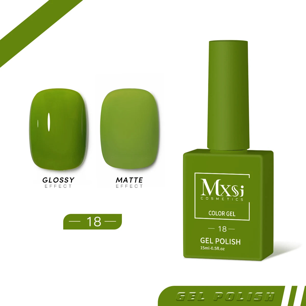 Mxsi 15Ml Gel Nail Polish Neon Brown Royal Blue Red Green Pastal Nude Nail Art Varnish Gel Lacquer Top Coat UV Gel Nail Not Set