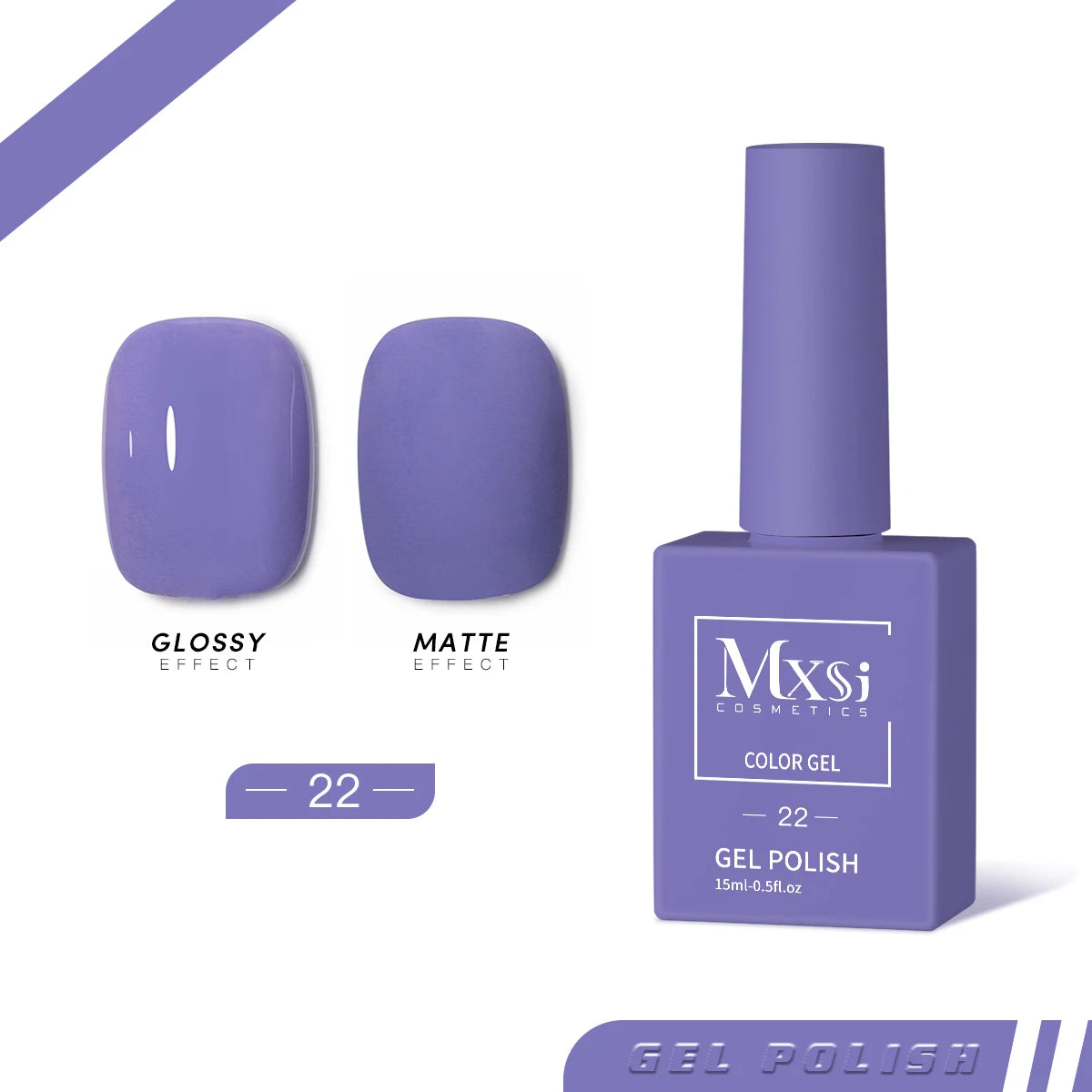 Mxsi 15Ml Gel Nail Polish Neon Brown Royal Blue Red Green Pastal Nude Nail Art Varnish Gel Lacquer Top Coat UV Gel Nail Not Set