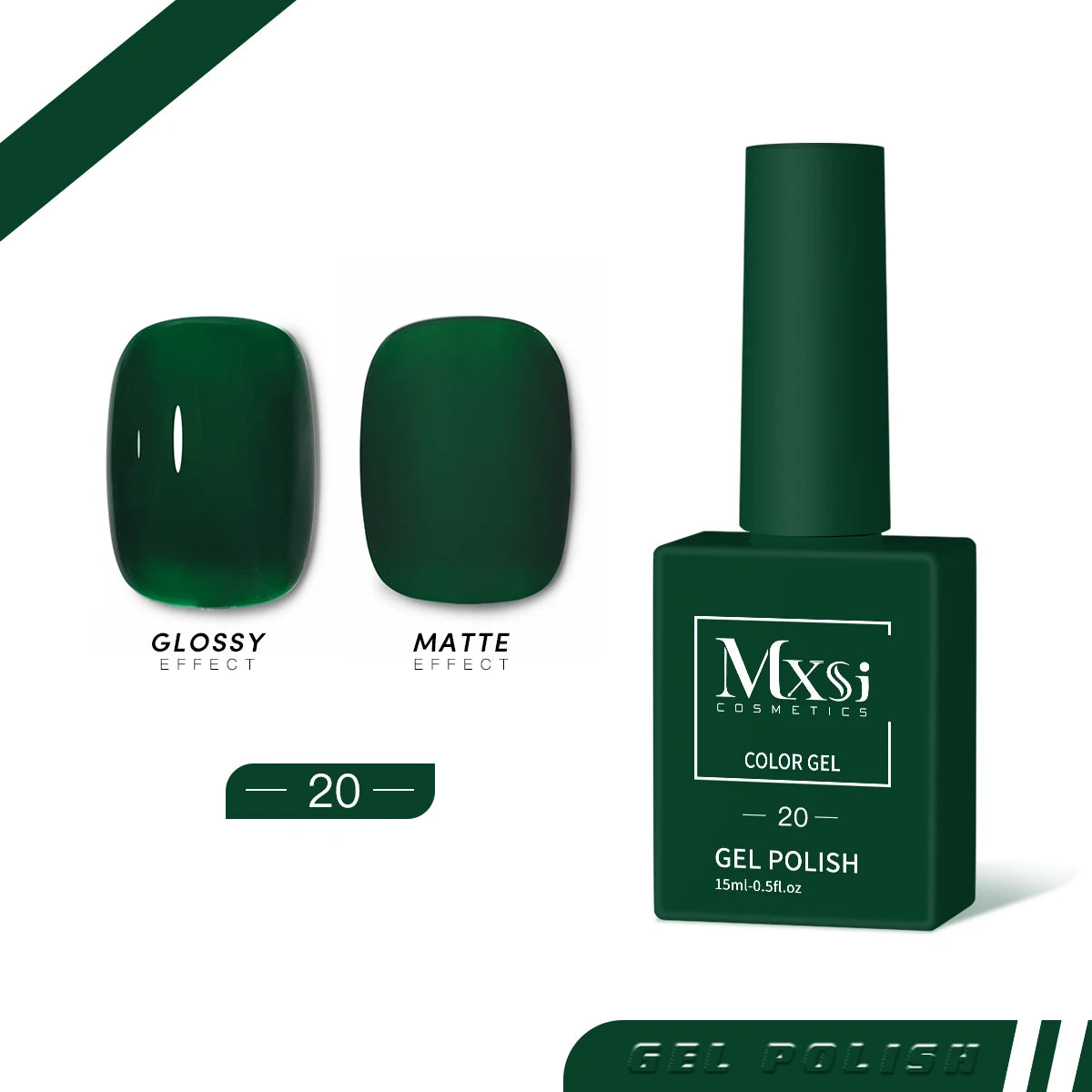 Mxsi 15Ml Gel Nail Polish Neon Brown Royal Blue Red Green Pastal Nude Nail Art Varnish Gel Lacquer Top Coat UV Gel Nail Not Set
