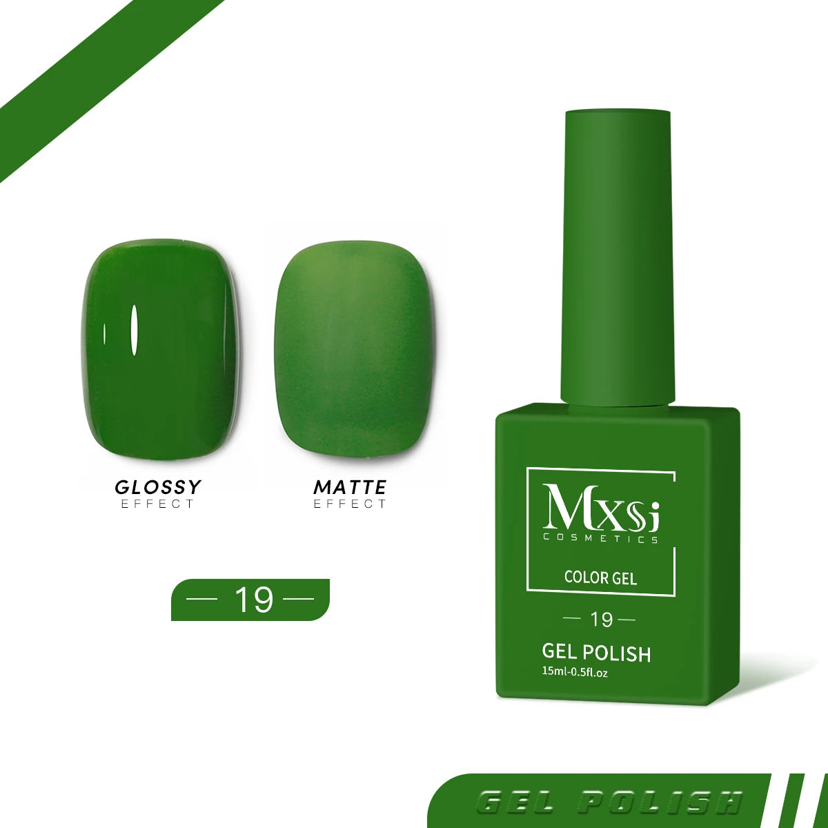 Mxsi 15Ml Gel Nail Polish Neon Brown Royal Blue Red Green Pastal Nude Nail Art Varnish Gel Lacquer Top Coat UV Gel Nail Not Set