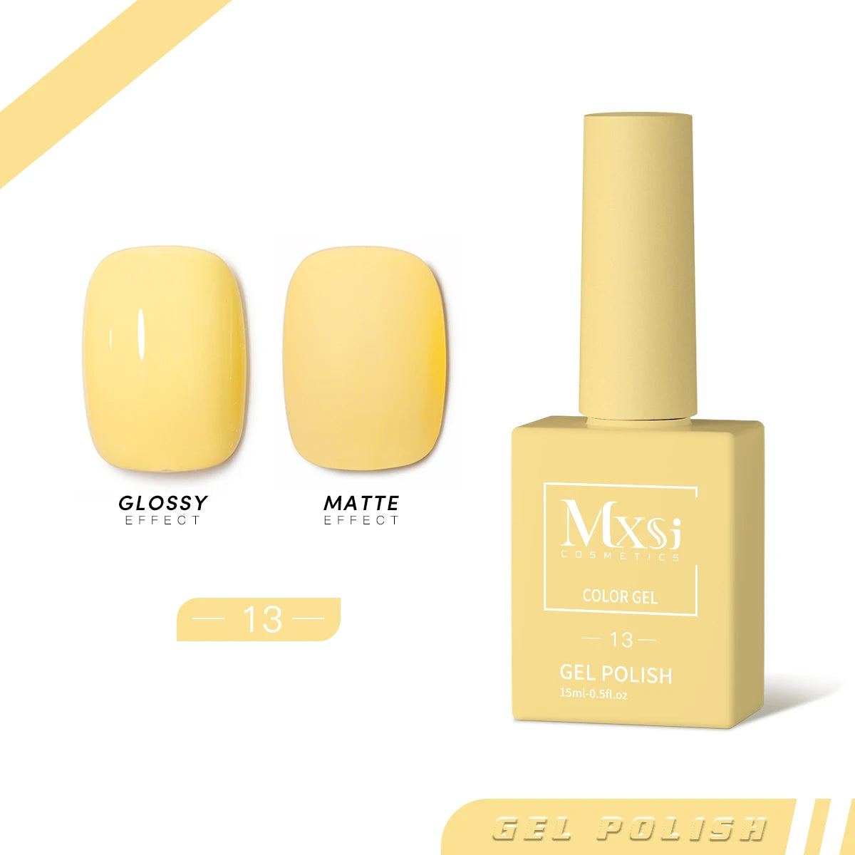 Mxsi 15Ml Gel Nail Polish Neon Brown Royal Blue Red Green Pastal Nude Nail Art Varnish Gel Lacquer Top Coat UV Gel Nail Not Set
