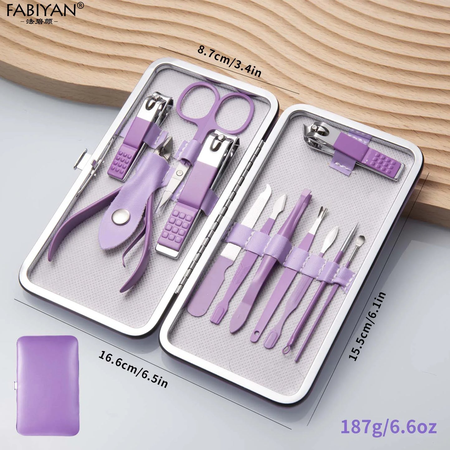 7/10/12/18Pcs Manicure Set Fingernail and Toenail Cutters for Men Dead Skin Plier Stainless Steel Nail Cutter Pedicure Tools Set