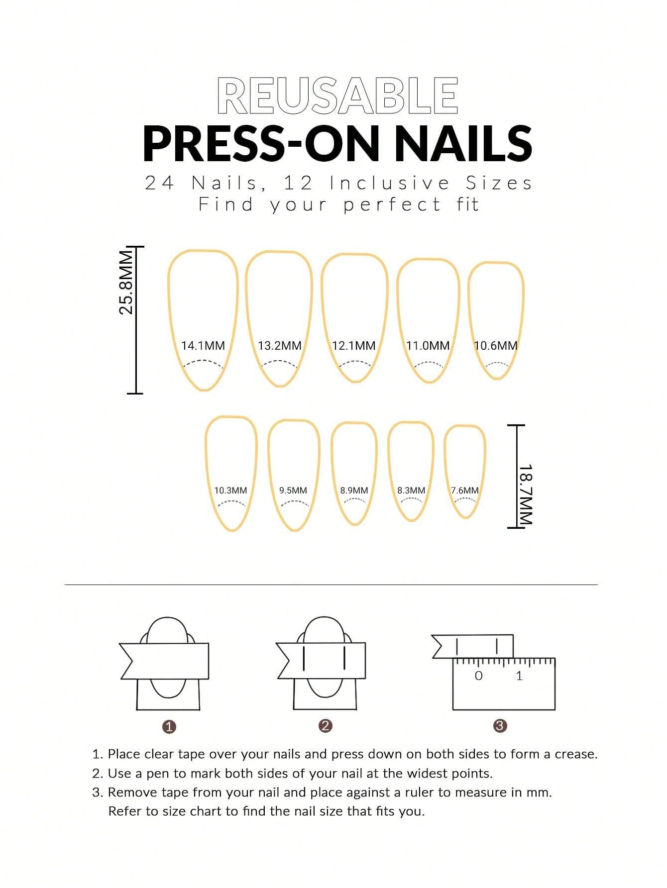 24Pcs/Set Y2K Medium Length Almond Press on Nails White French Tip Acrylic Nails Star with Rhinestones Design Fake Nail, Contain 1Pc Jelly Glue and 1Pc Nail File, Suitable for Women and Girls, Daily Life and Party Use Nail Supplies
