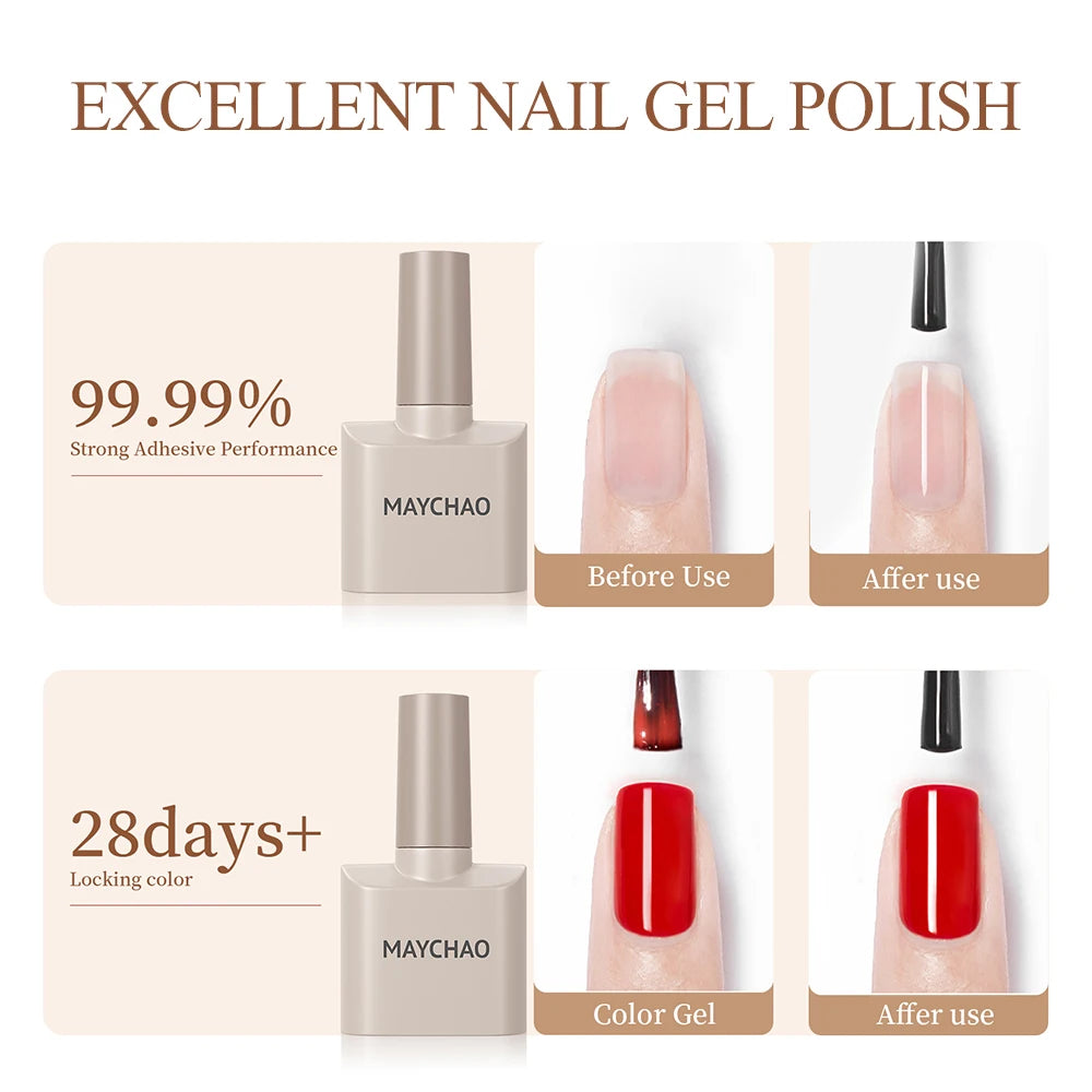 12Ml No Wipe Top Coat Base Coat Primer UV LED Nail Gel Polish Reinforcement Gel Soak off Semi Permanent Nail Art Varnish