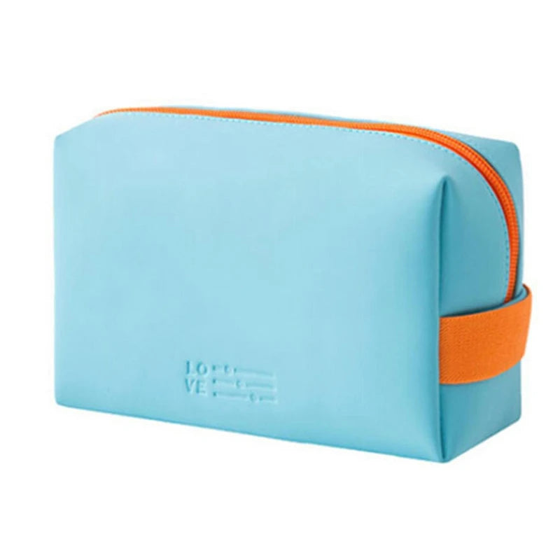 PU Leather Travel Cosmetic Bag Portable Women /Man Makeup Case Waterproof Multifunctional Toiletry Organizer Storage Bag