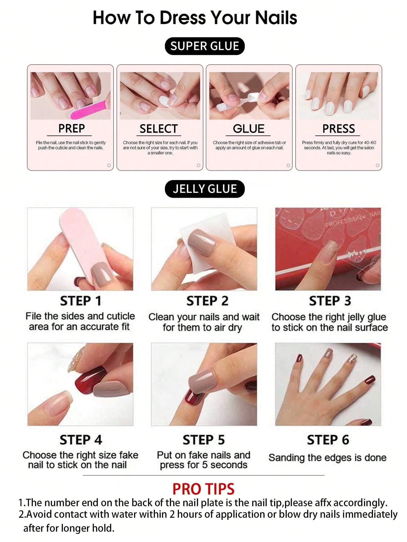 24Pcs/Set Y2K Medium Length Almond Press on Nails White French Tip Acrylic Nails Star with Rhinestones Design Fake Nail, Contain 1Pc Jelly Glue and 1Pc Nail File, Suitable for Women and Girls, Daily Life and Party Use Nail Supplies
