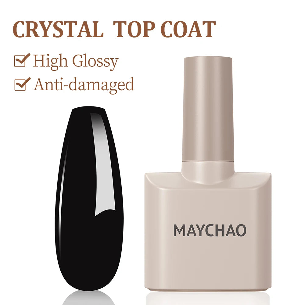 12Ml No Wipe Top Coat Base Coat Primer UV LED Nail Gel Polish Reinforcement Gel Soak off Semi Permanent Nail Art Varnish